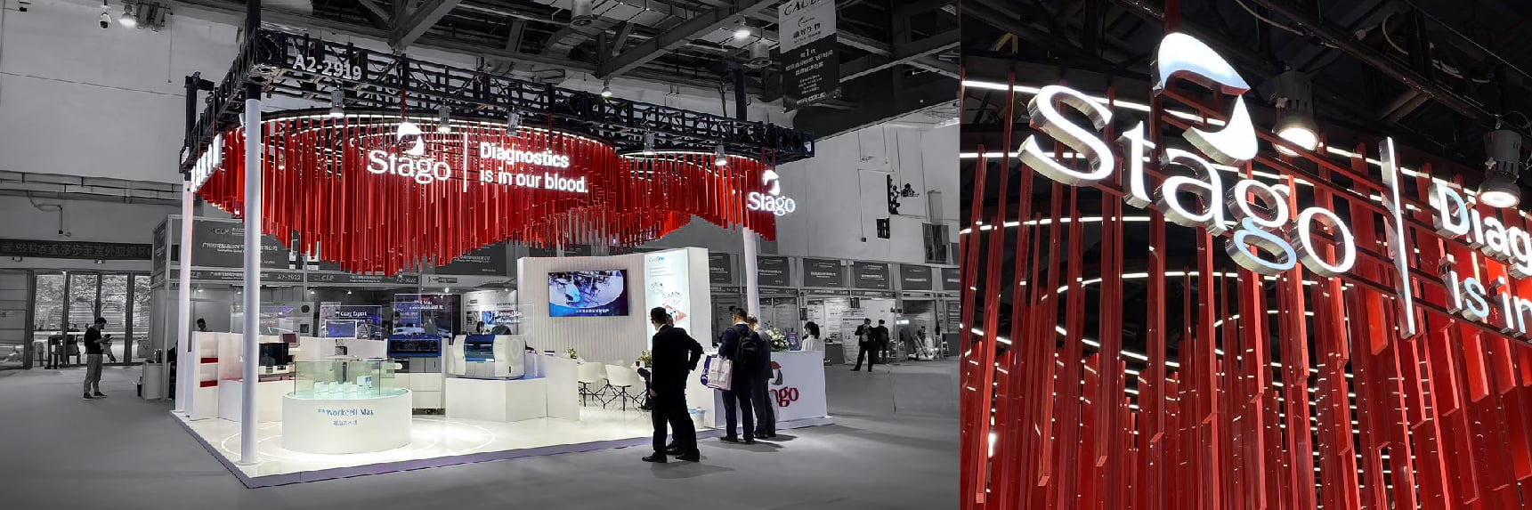 Brand-integrated booth design for brand recognition