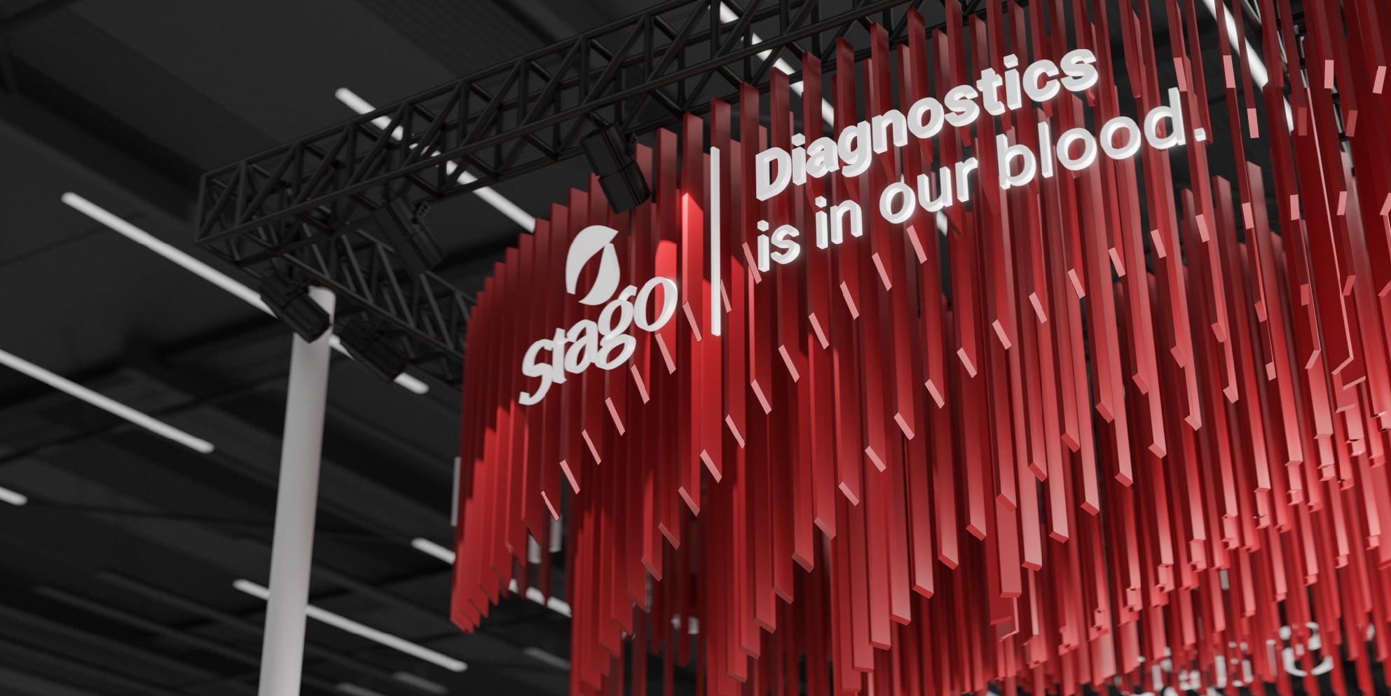 Strategic lighting in professional booth design